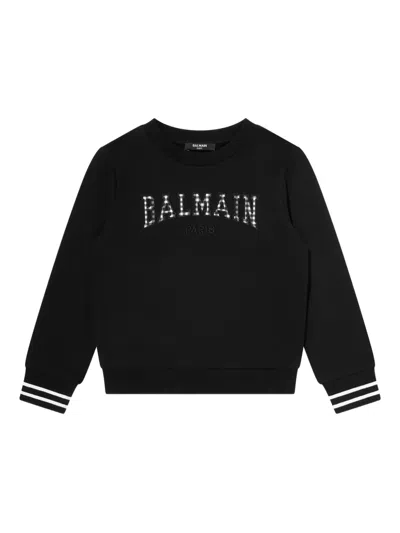 Balmain Kids' Logo Sweatshirt In Black