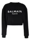 Balmain Sweatshirt With Logo Print In Black