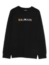 Balmain Logo Sweatshirt In Black