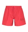 Balmain Logo-print Drawstring Swim Shorts In Multi