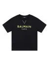 Balmain Raised-logo T-shirt In Black