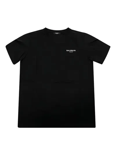 Balmain Kids' Logo T-shirt In Black