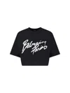 Balmain Logo T-shirt In Black