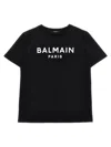 Balmain Baby Logo T-shirt In White/black