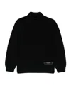 Balmain Logo-tag Wool Jumper In Black