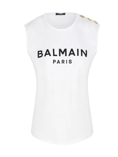 BALMAIN LOGO TANK TOP
