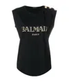 Balmain Embellished Buttons Top In Black