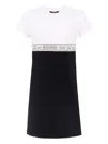 Balmain Logo-tape Colour-block Dress