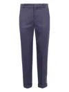 Balmain Belt Ring Casual Pants In 蓝色