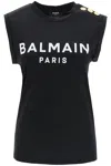BALMAIN LOGO TOP WITH EMBOSSED BUTTONS