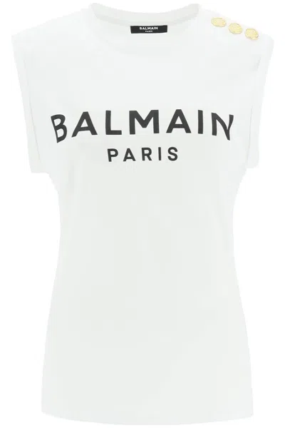 BALMAIN LOGO TOP WITH EMBOSSED BUTTONS