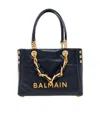 Balmain Logo Tote Bag In Black