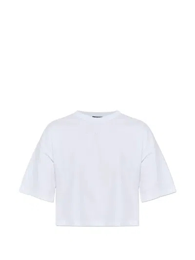 Balmain Logo T-shirt In Gray