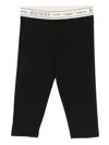 Balmain Baby Girls Logo Waistband Leggings In Black