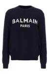 Shop Balmain Logo Wool Sweater