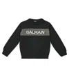 Balmain Logo Wool Sweater In Black