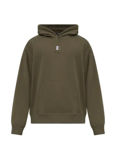 Balmain Logo-detail Drawstring Hoodie In Gray
