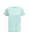 Balmain Logoed Crew Neck T-shirt With Embossed Buttons