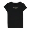 Balmain Logoed T-shirt In Black