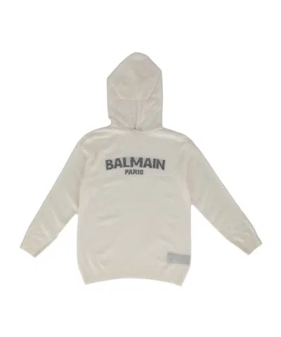 Balmain Logo-embellishment Sweater In Neutral