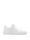 Balmain Logo-embossed Leather Sneakers In Multi
