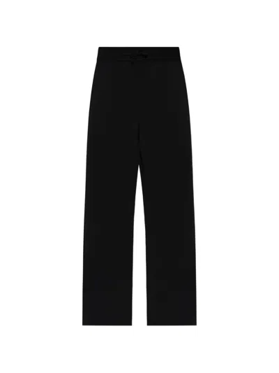 Balmain Logo-embroidered Drawstring Trousers In Black