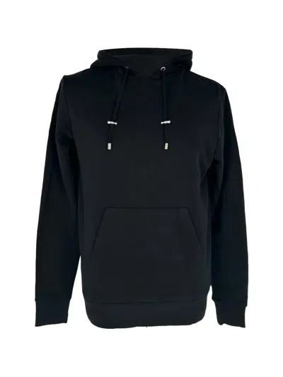 Pre-owned Balmain Logo-embroidered Hoodie In Black