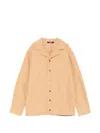Balmain Logo-embroidered Jacket In Brown