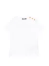 Balmain Button-detail T-shirt In White