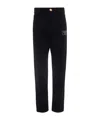 Balmain Logo-patch Trousers In Black