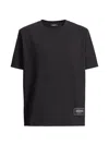 Balmain Logo-patch T-shirt In Black