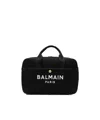 Balmain Logo-print Changing Bag In Black