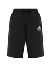 Balmain Logo-print Drawstring Shorts In Black