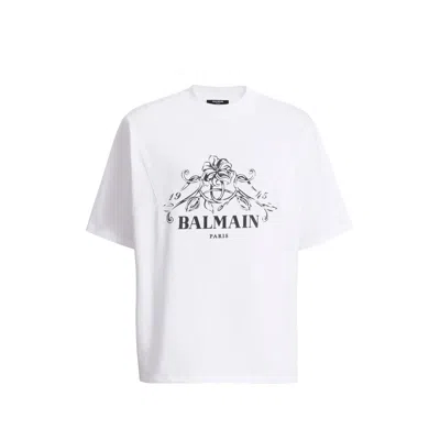 Balmain Logo-printed T-shirt In White