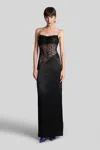 Balmain Long Dress In Black