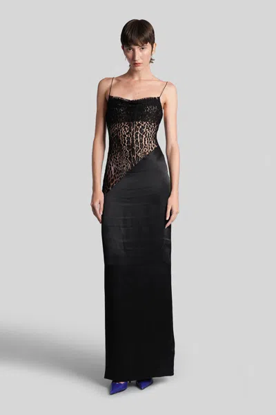 Balmain Long Dress In Black