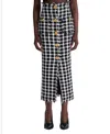 Balmain Button-front Check Tweed Maxi Skirt In Multi