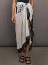 Balmain Couture Silk Beach Cover-up In White
