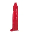 Balmain Red Long Sequin Halterneck Maxi Dress In Red