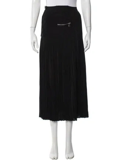 Pre-owned Balmain Long Skirt In Black