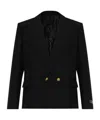 Balmain Long Sleeve Blazer In Black