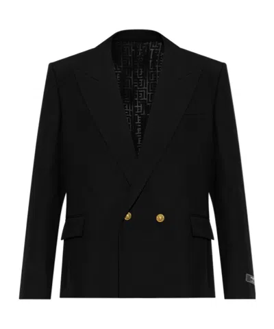 Balmain Long Sleeve Blazer In Black
