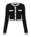 Balmain Long-sleeve Button-fastening Cardigan In Black