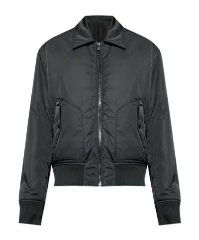 Balmain Long Sleeve Casual Jacket In Black