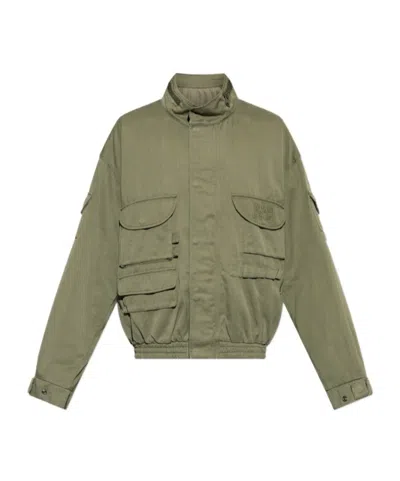 Balmain Long Sleeve Casual Jacket In Green