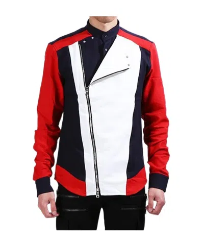 Balmain Long Sleeve Casual Jacket In Red
