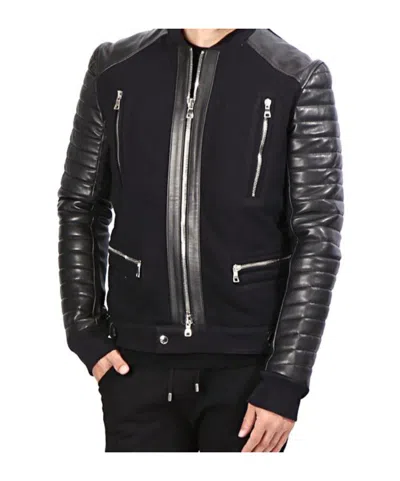 Balmain Long Sleeve Jacket In Black