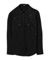 Balmain Long Sleeve Shirt In Black