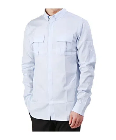 Balmain Long Sleeve Shirt In Blue