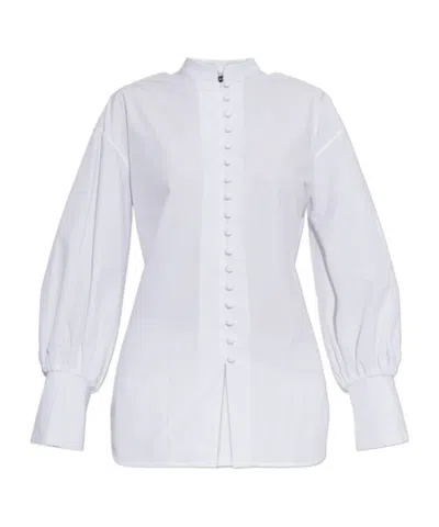 Balmain Long Sleeve Shirt In White